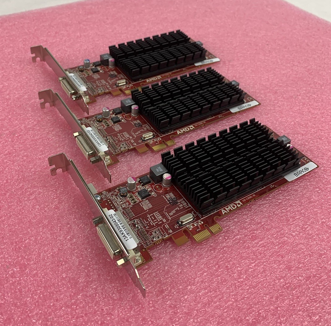 ATI FirePro Barco MXRT 1450 512MB DDR3 Video Graphics Card (Lot of 3)