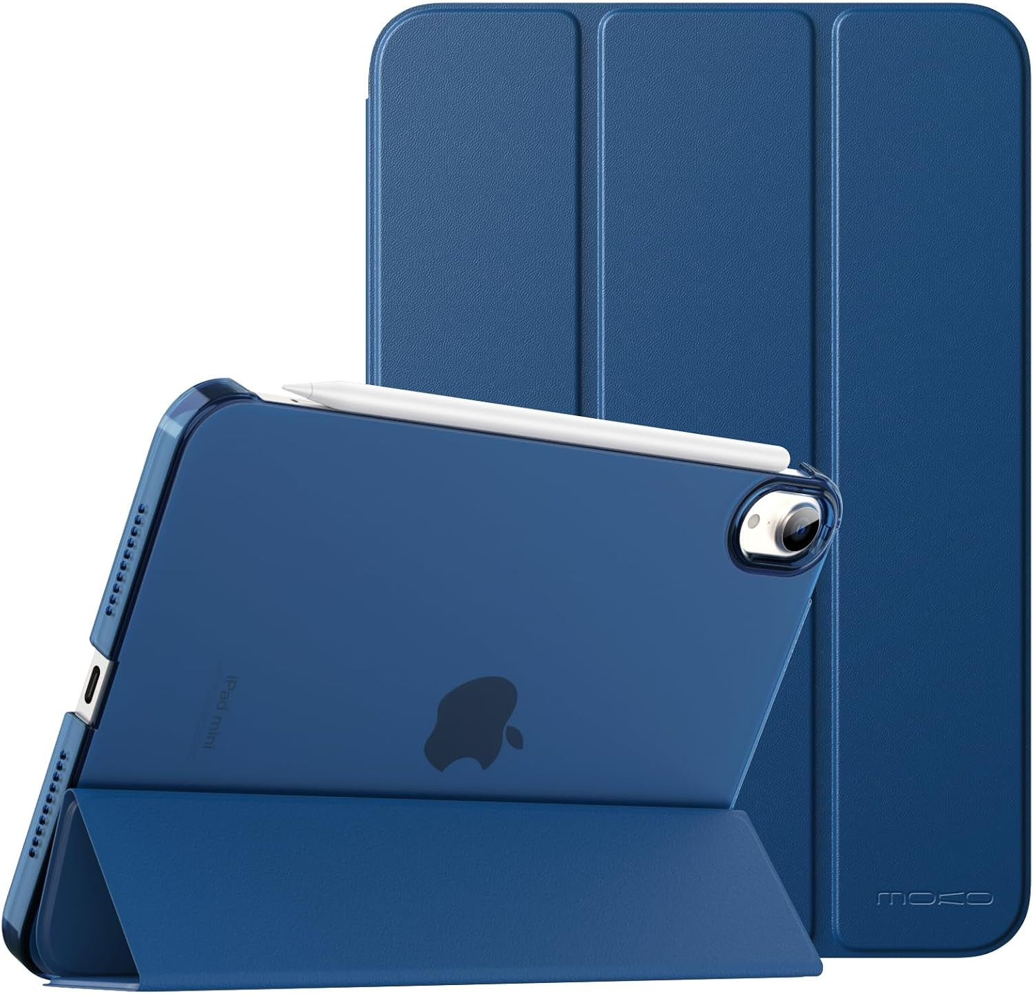 Smart Case for Ipad Mini 7 A17 Pro/Ipad Mini 6 8.3 Inch, Dark Sea Blue