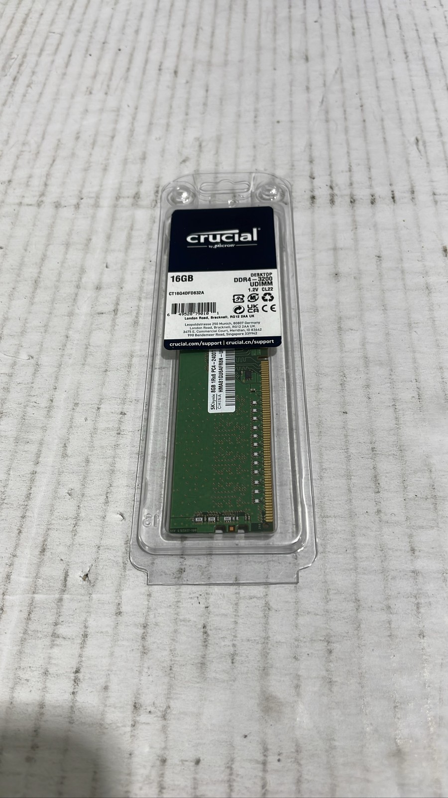 SK Hynix 8GB 1Rx8 PC4-2400T HMA81GU6AFR8N-UH Desktop RAM Memory Module