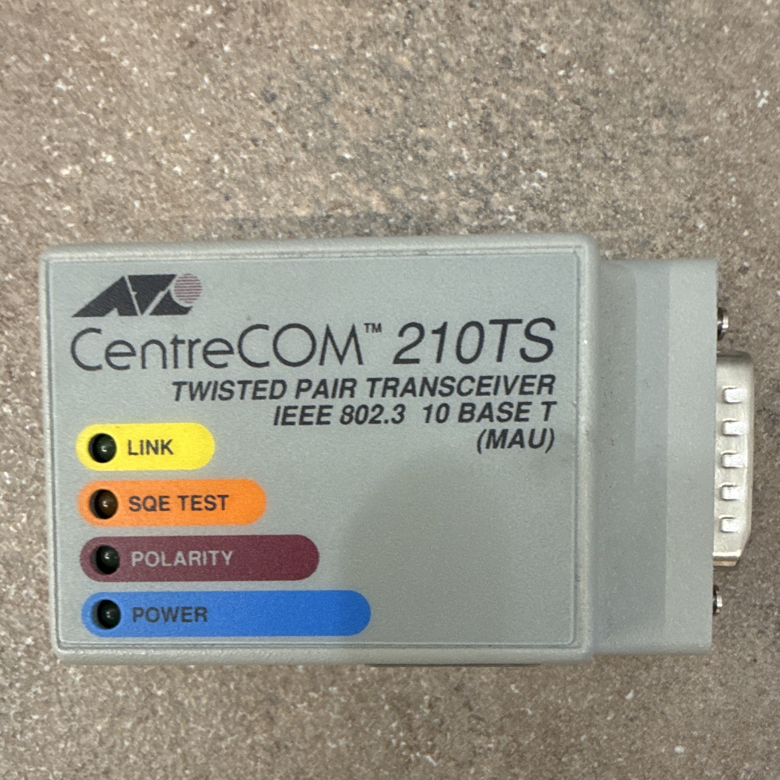 Allied Telesyn International CentreCOM 210TS Transceiver MAU 10BASE-T AT-210TS
