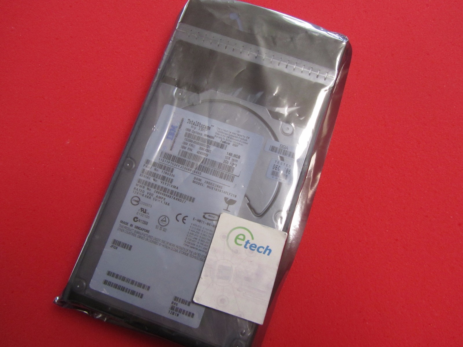39M4590 39M4593- IBM DS4700 and DS4000 EXP810 146GB 10K-rpm 2Gb FC E-DDM HDD