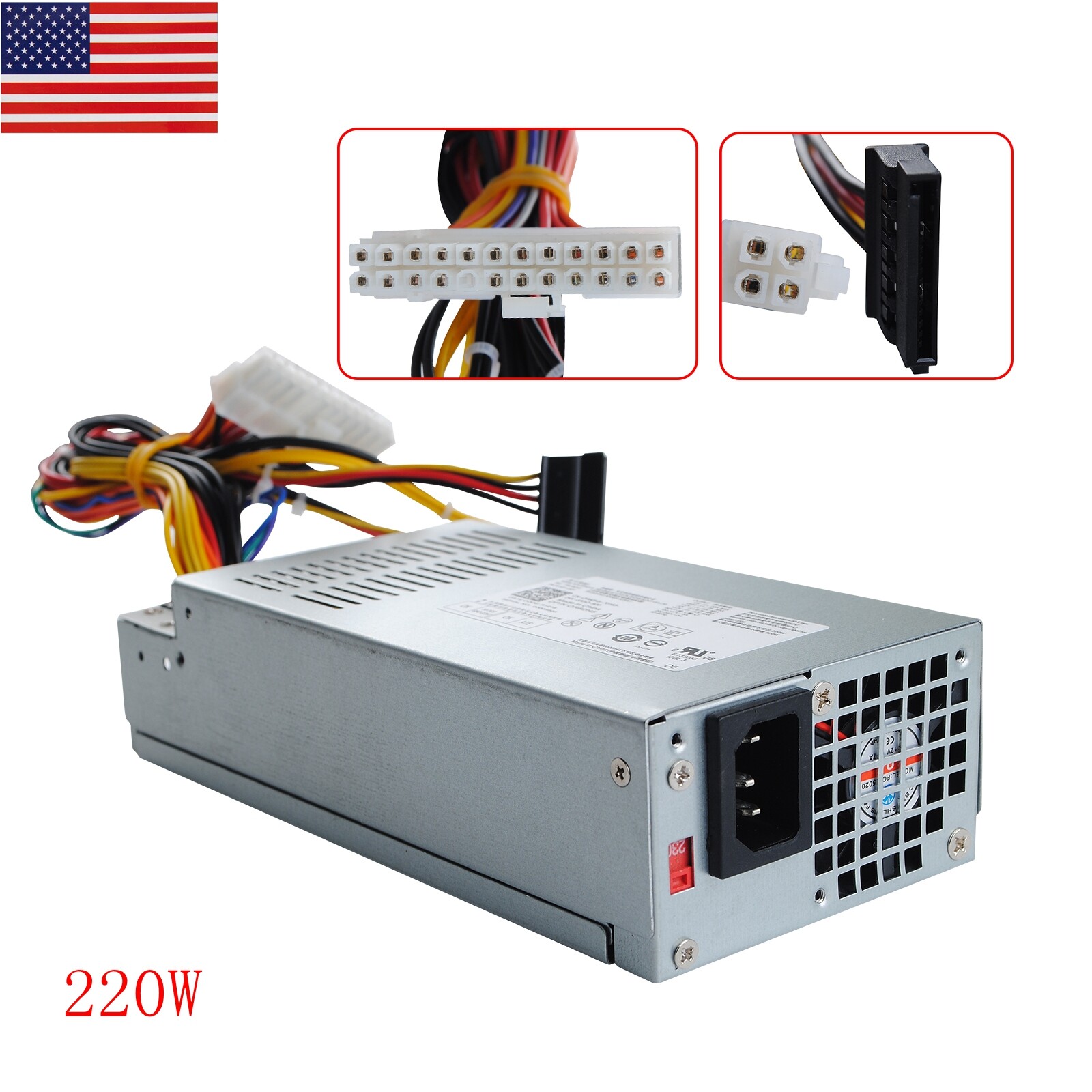 Power Supply 220W for Dell 660s P3JW1 TTXYJ 4C9X9 5NV0T 6XYV0 89XW5 96MTV