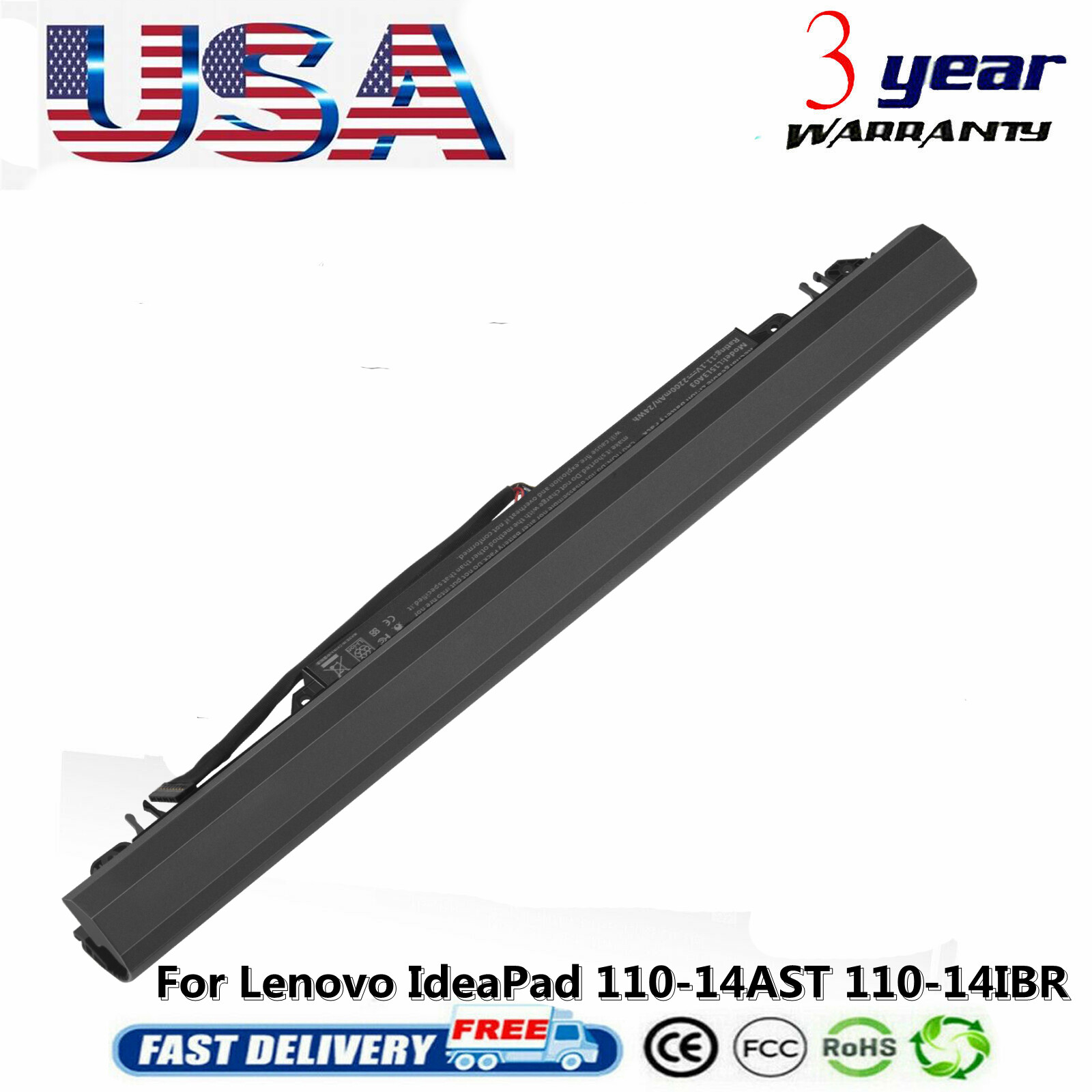Battery For Lenovo Ideapad 110-15ACL 110-14AST L15C3A03 L15S3A02 L15L3A03 Serie