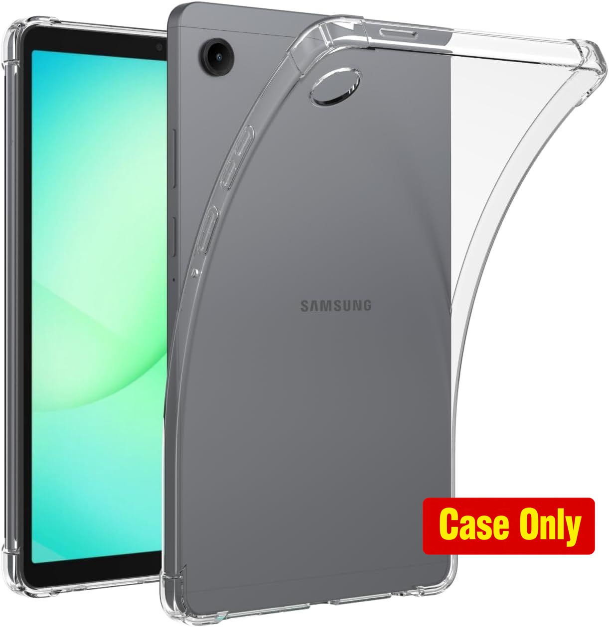 Clear Case for Galaxy Tab A11 8.7", Lightweight, Shockproof, Clear