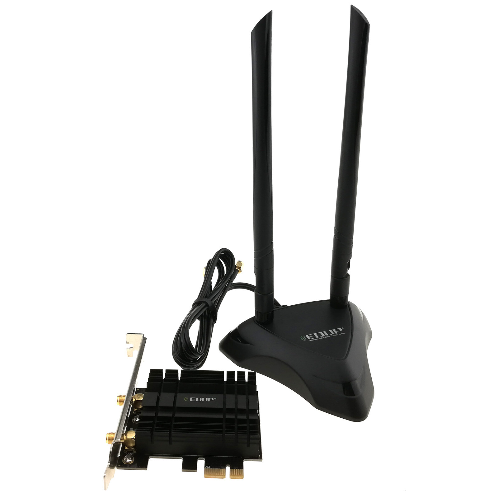 AX200 Desktop PCIe Wireless Adapter WiFi 6 Bluetooth Network Extension Antenna