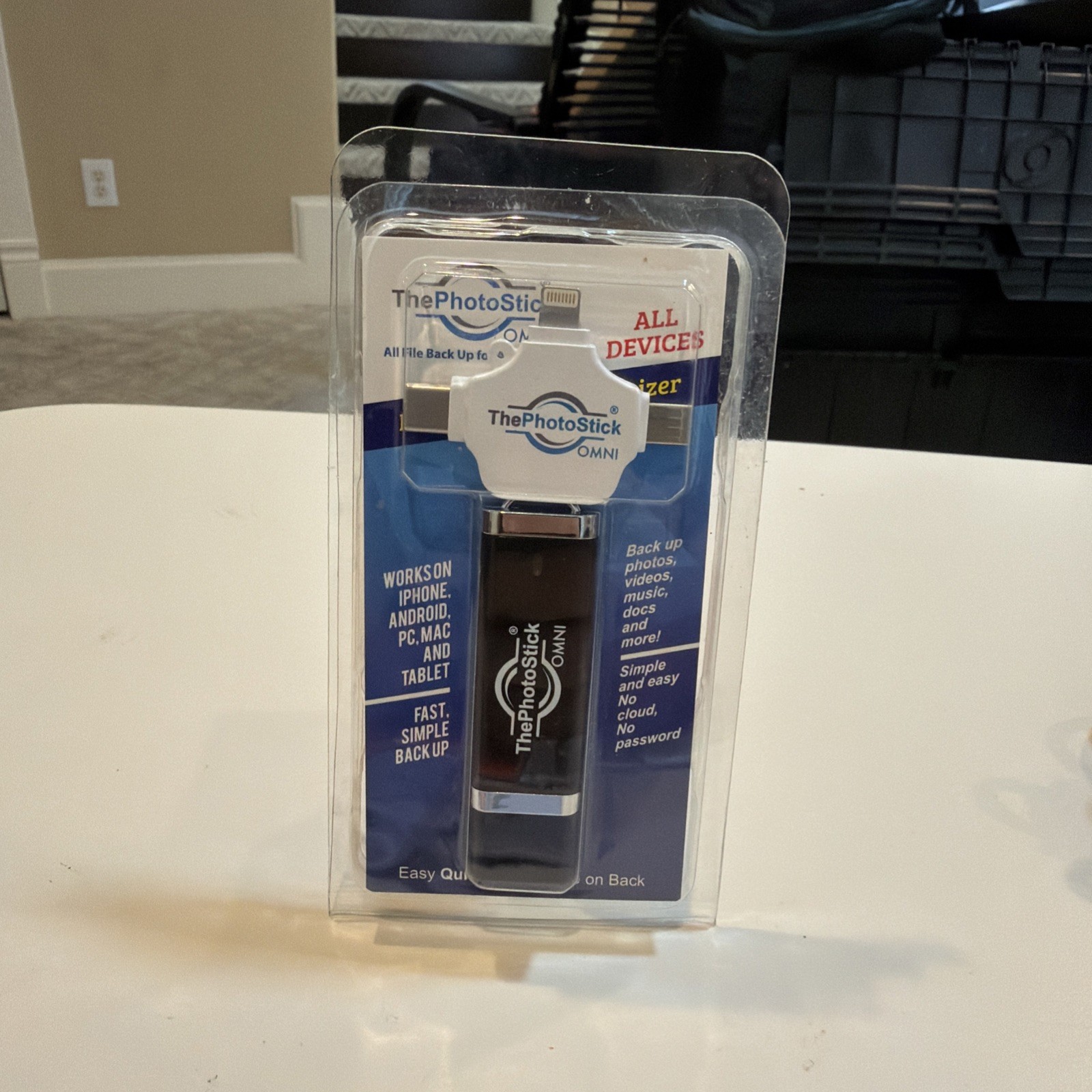 ThePhotoStick Omni 128GB For All Devices, PCs, Laptops, Cell Phones & Tablets