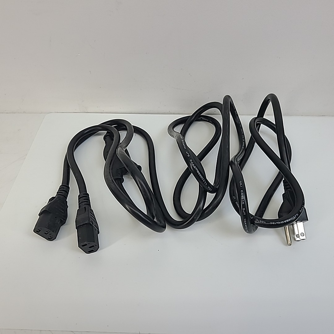 Volex Duo-Cord E62405SP 125V 13A 8ft + 2ft Y Power Cord V1625