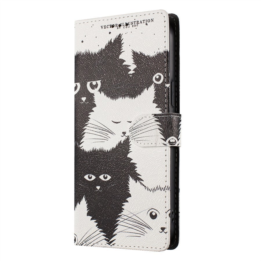 Flip Cat Flower Wallet Cover Case For OPPO A80 A60 A17 A79 A96 A78 A57 A6 Pro