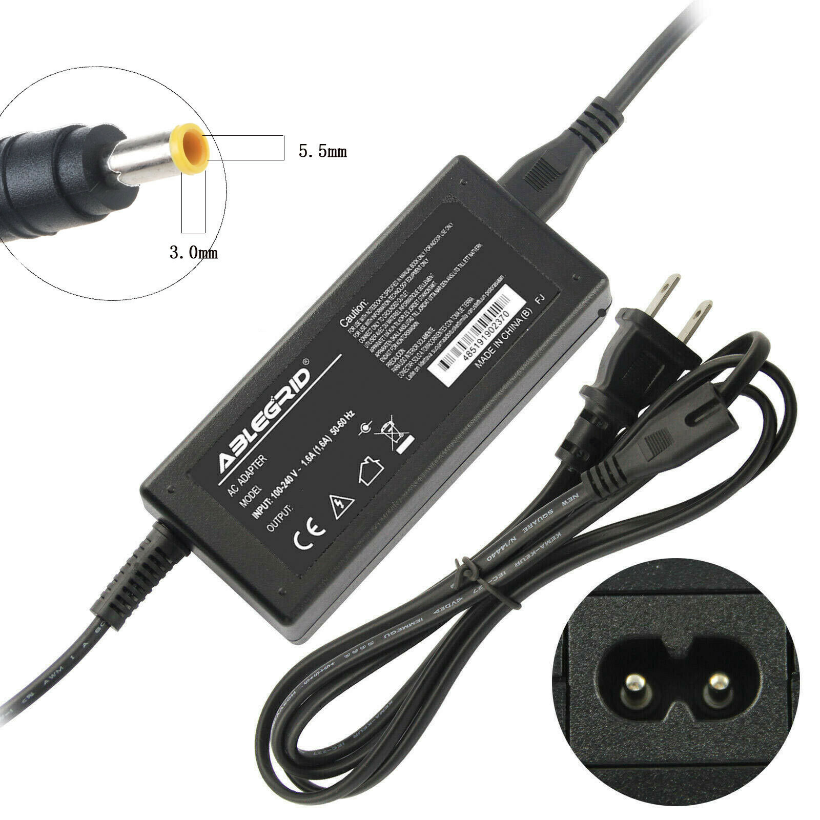 60W AC Power Adapter Charger For Samsung NP530E5M-X01US NP530E5M-X02US Laptop