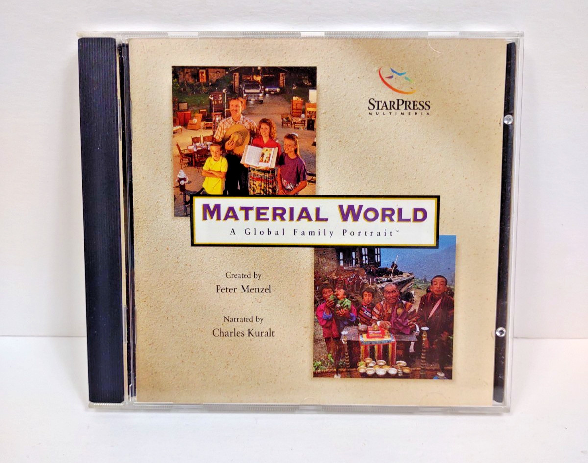 VTG Material World A Global Family Portrait CD-Rom 1994 StarPress Windows MAC