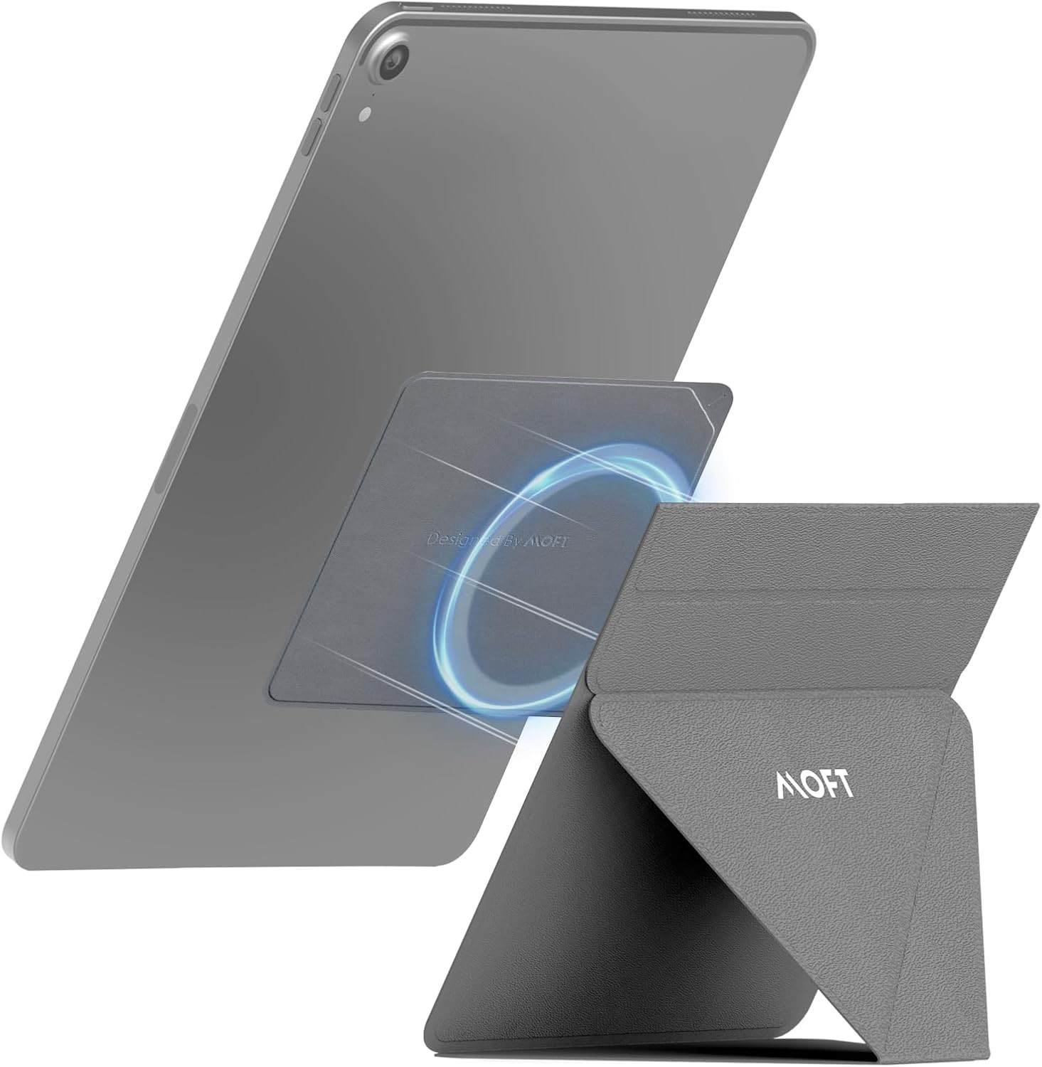 MOFT Snap Tablet Stand Holder 9.7-12.9 Foldable Adjustable Ultra-Slim Grey