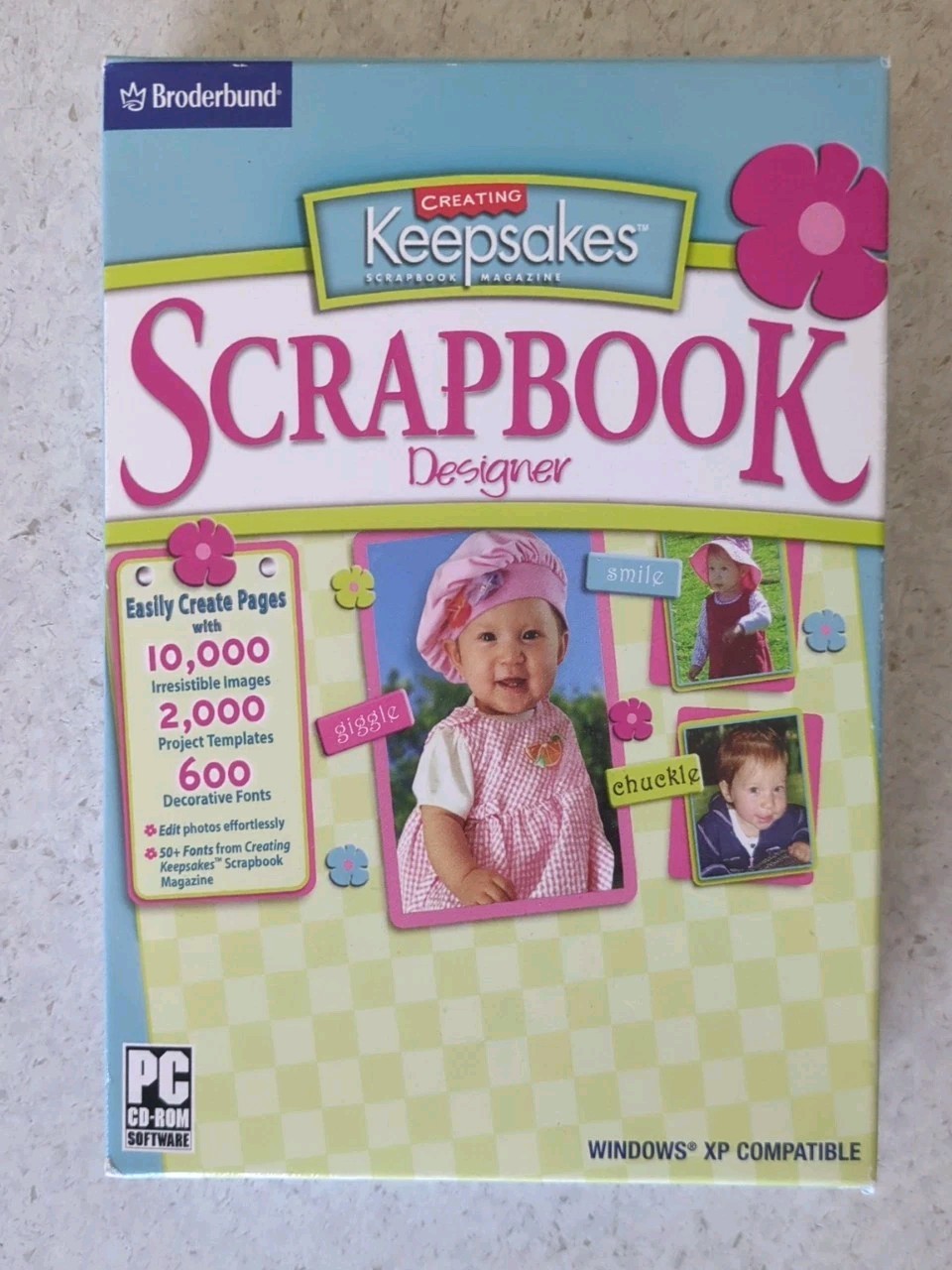 Broderbund Creating Keepsakes Scrapbook Magazine Designer PC CD-ROM Disc NEW