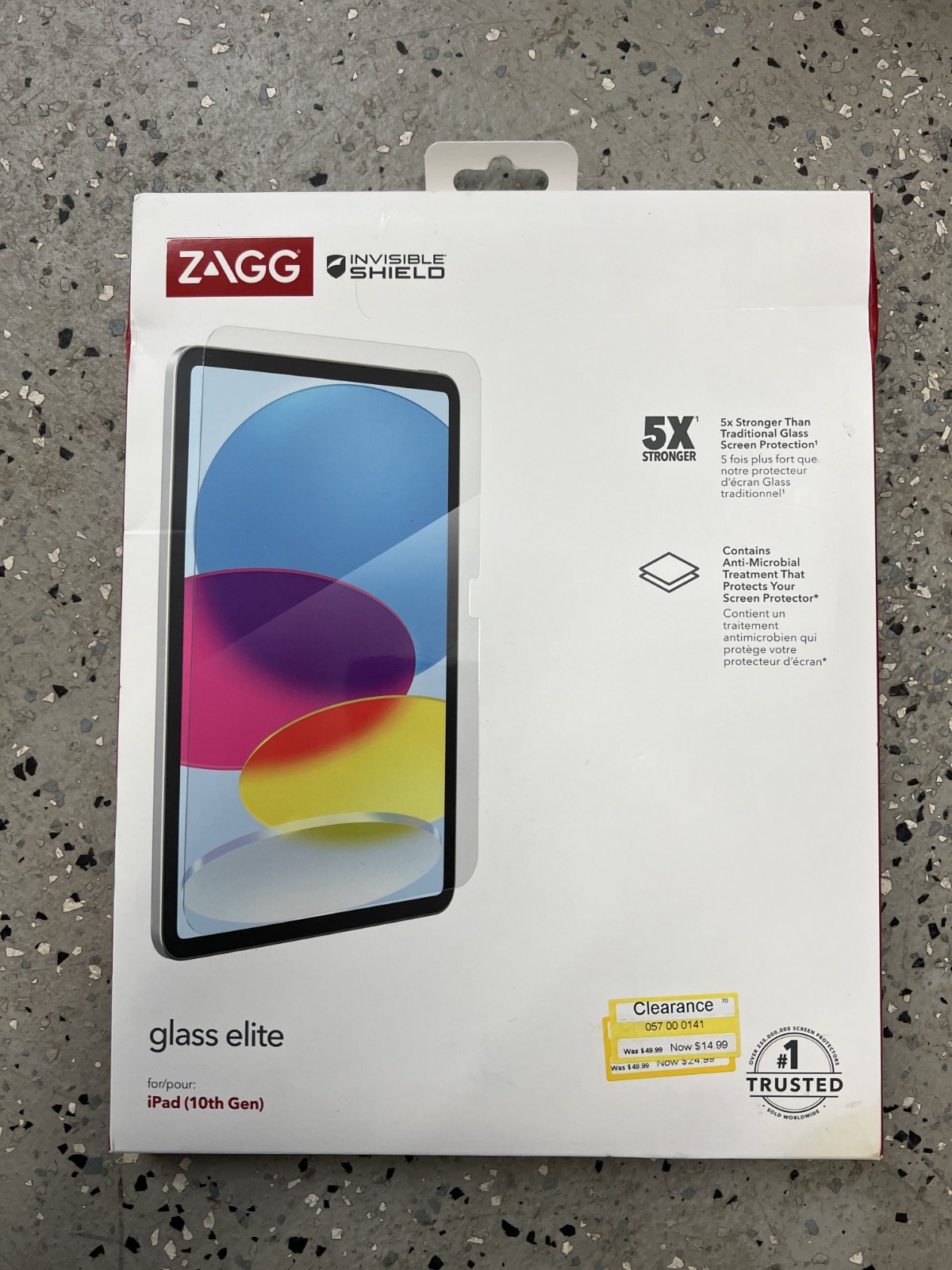 ZAGG InvisibleShield Glass Elite Screen Protector for Apple iPad 10.9" 10th Gen
