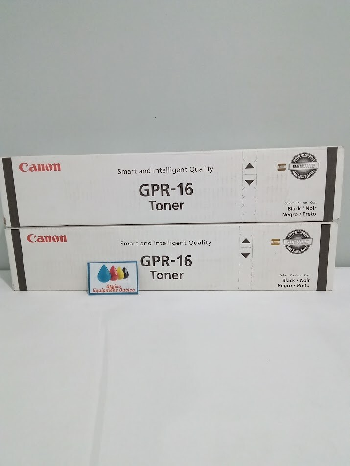 Canon 9634A003AA GPR-16 Black Toner Cartridge Lot of 2