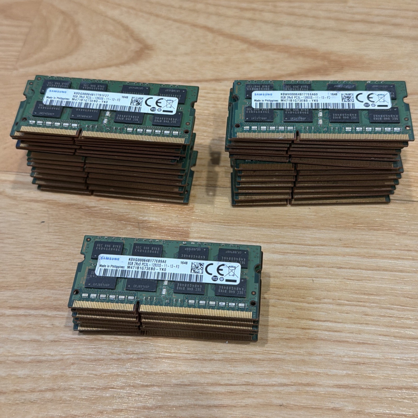 8GB DDR3-12800  SK HYNIX MIXED MODELS SODIMM PC3L AND PC3 LAPTOP LOT OF 35