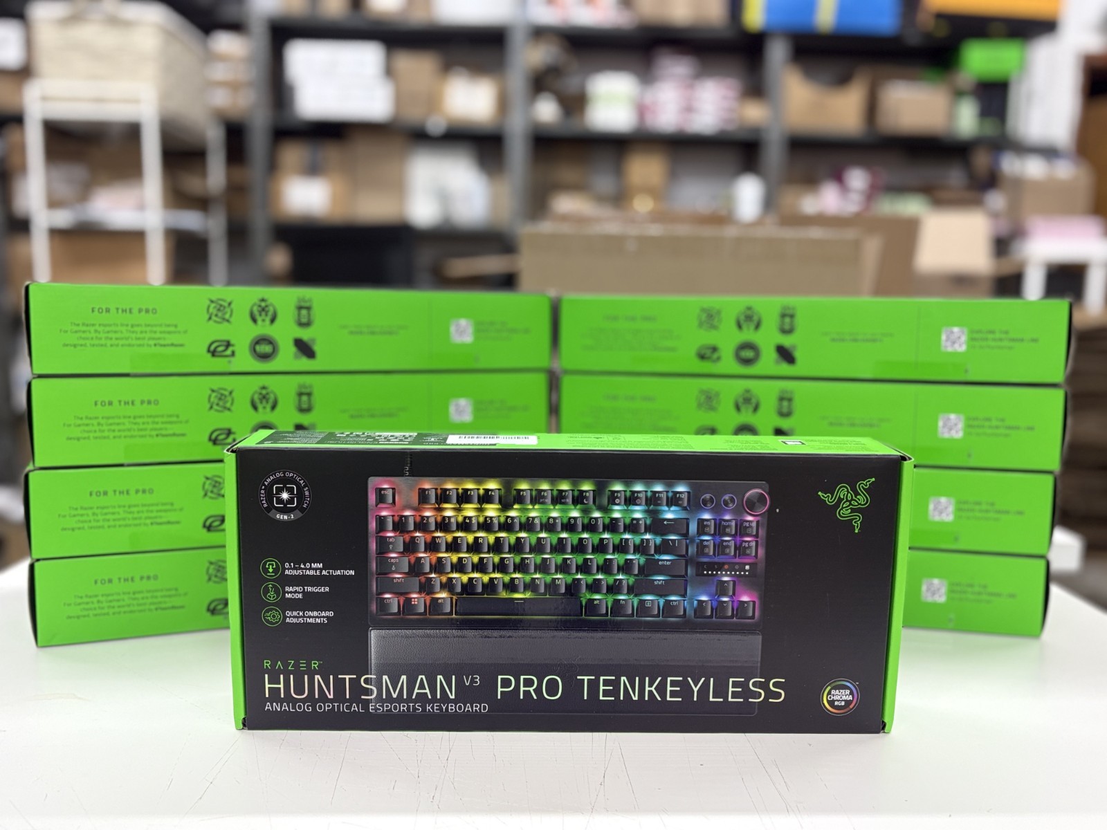 Razer Huntsman V3 Pro TKL Wired Keyboard Black - BULK QTY AVAIL.