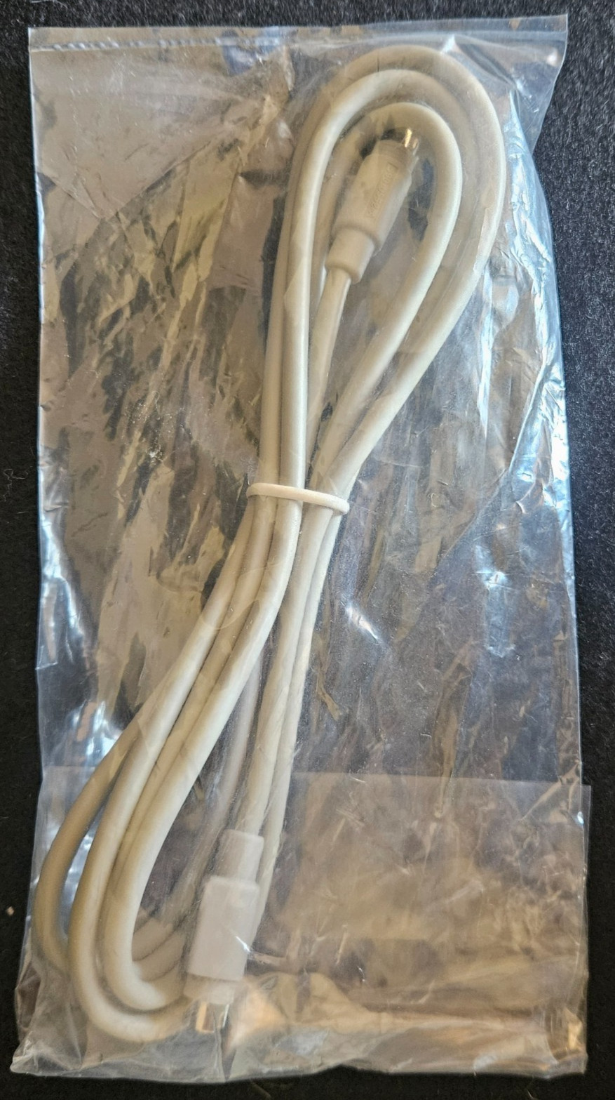 VTG Apple 590-0552-A 8 Pin Printer Cable 6.5' Grey. Old Technology. NOS.
