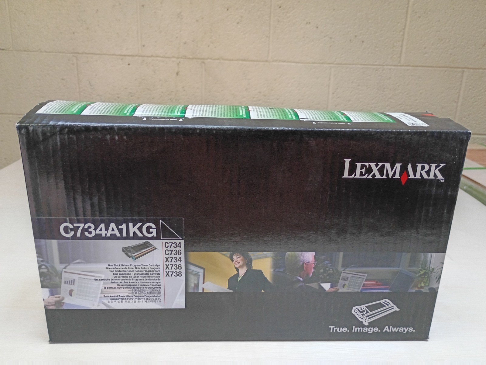 LEXMARK C734A1KG Black Toner Cartridge Genuine Sealed box
