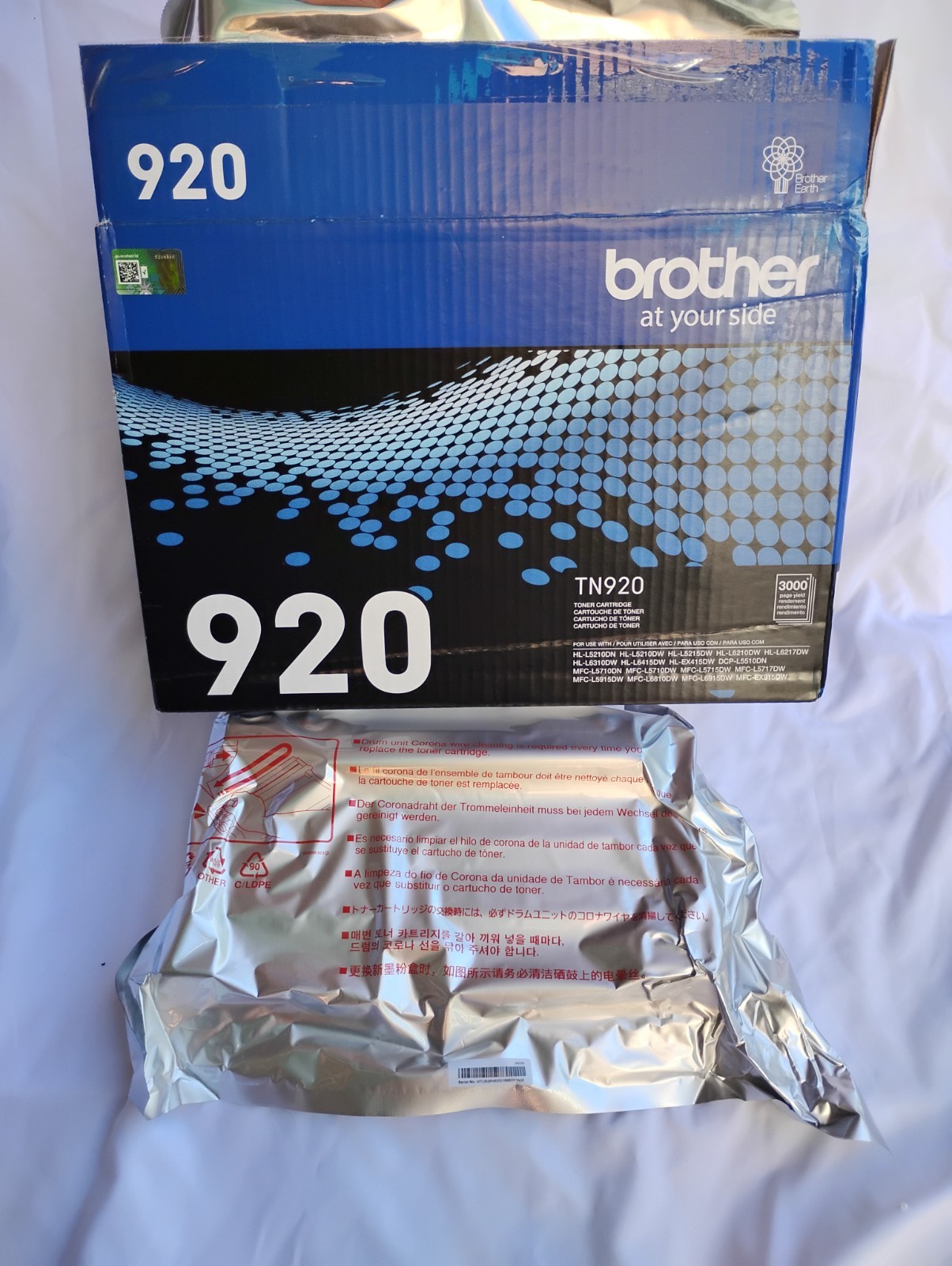 NEW & SEALED: Brother Genuine TN920 Standard Yield Toner Cartridge (OEM) 