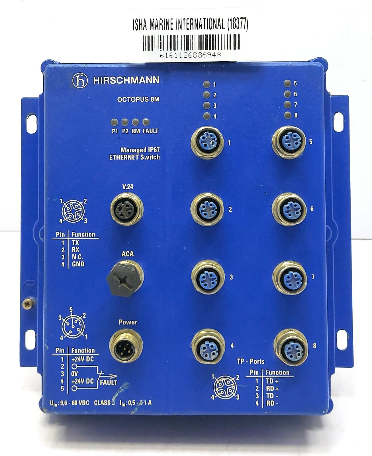 Hirschmann OCTOPUS 8M (GM) Managed IP67 Ethernet Switch