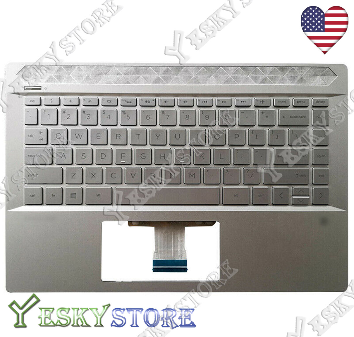 New HP Pavilion 14-CE 14-CE0027 14-CE0016 Palmrest Backlit W Keyboard L19191-001