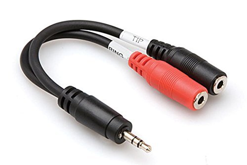 Hosa YMM-261 3.5 mm TRS to Dual 3.5 mm TSF Stereo Breakout Cable NEW from Japan