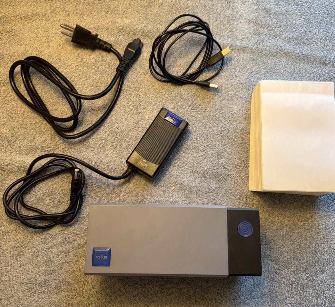 Genuine Rollo X1038 4x6 USB Commercial Grade Thermal Label Printer Bundle
