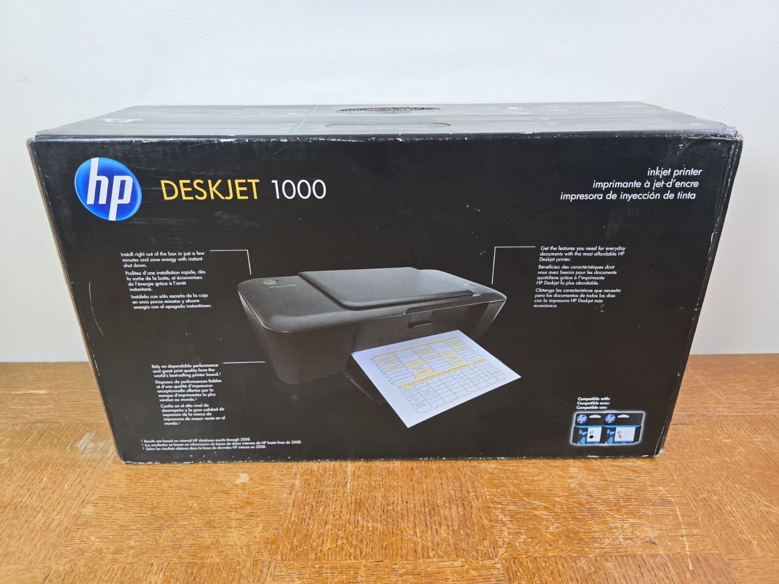 HP DeskJet 1000 Standard Inkjet Printer J110a Brand New In Box - Factory Sealed