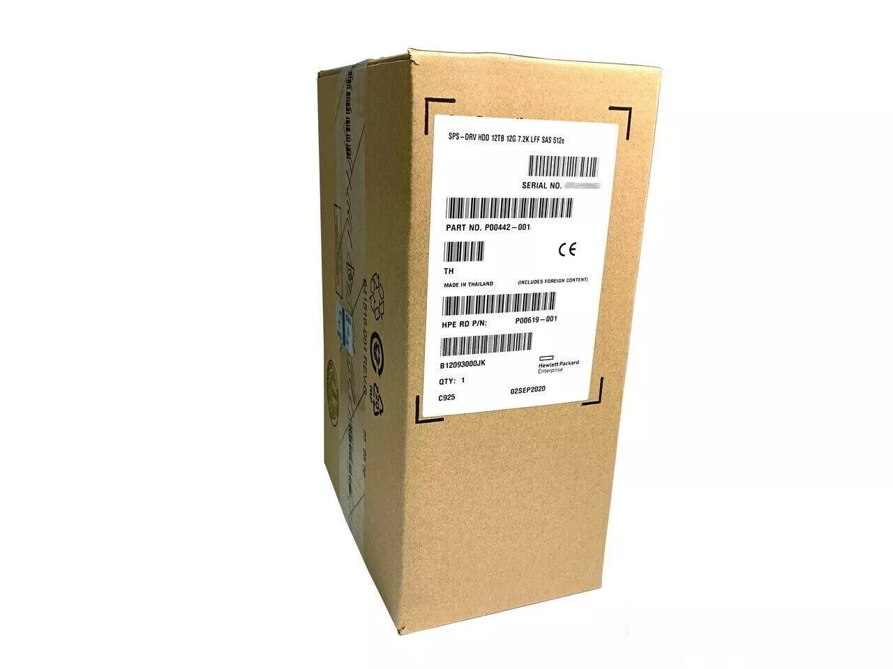 New Q2R42A P00442-001 HPE MSA 12TB 12G SAS 7.2K 3.5" MIDLINE 512E HDD Hard Drive