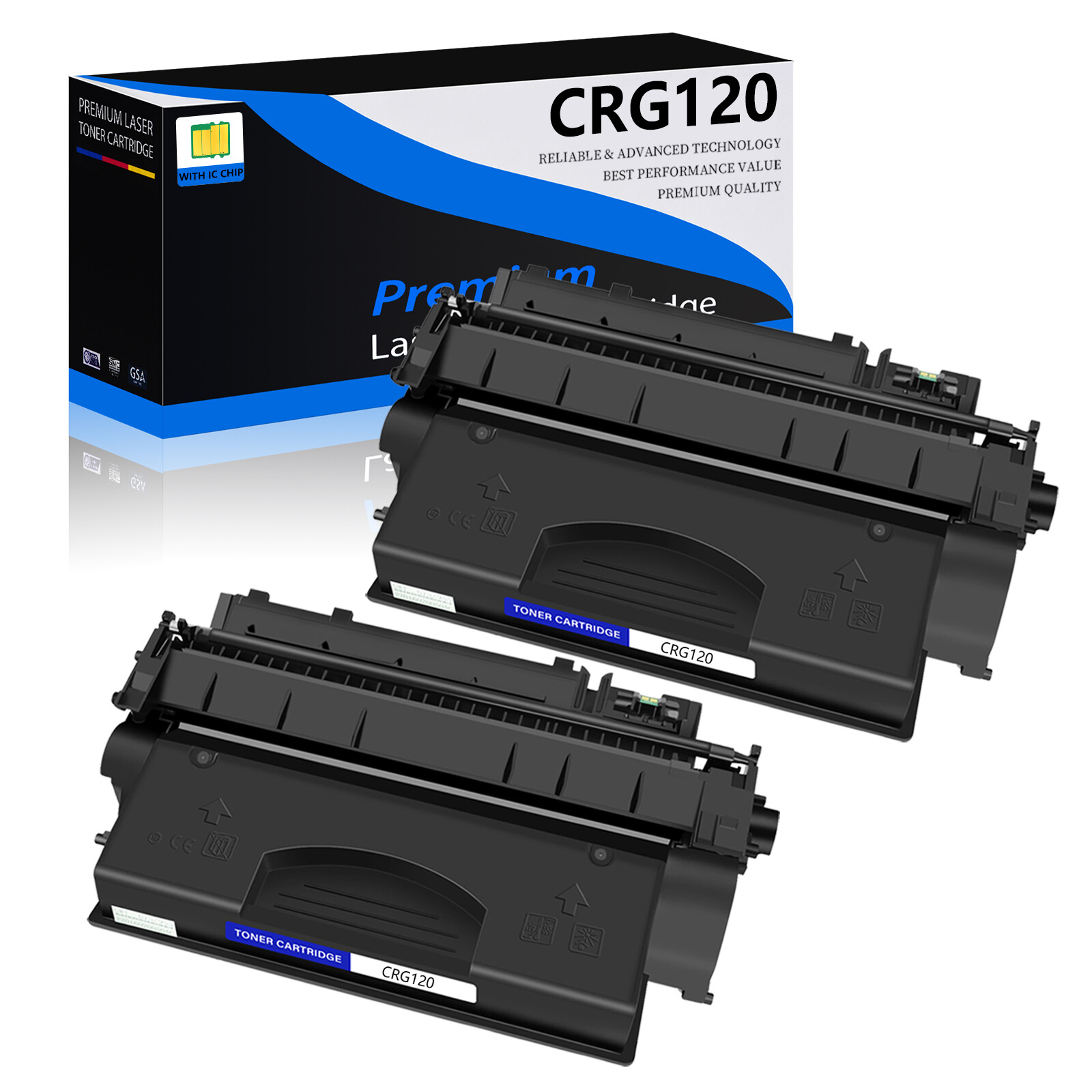 2PK CRG-120 Toner Cartridge For Canon ImageClass D1120 D1150 D1170 D1180 D1350
