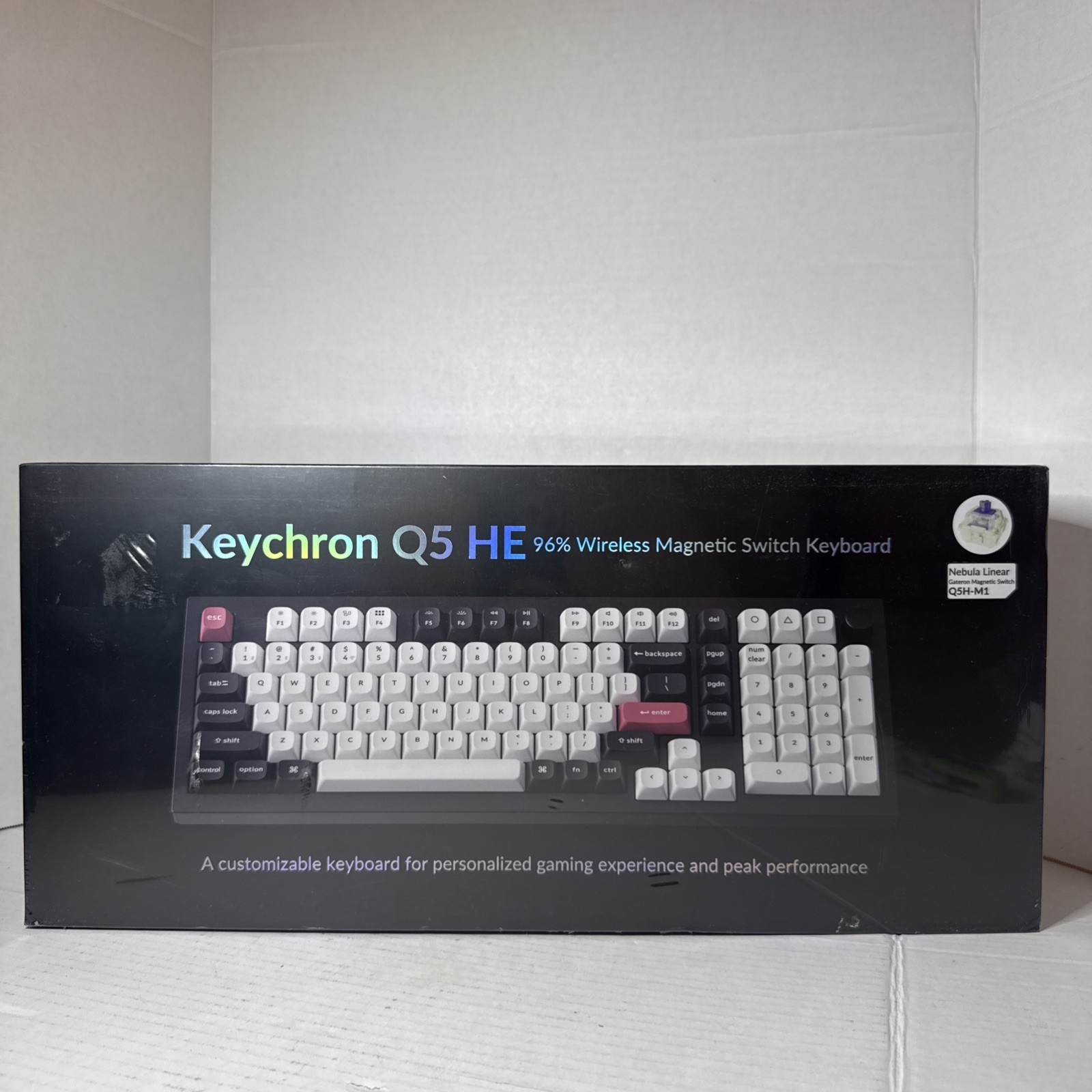 Keychron Q5 HE Gaming Keyboard Swappable RGB Backlight Nebula Switch
