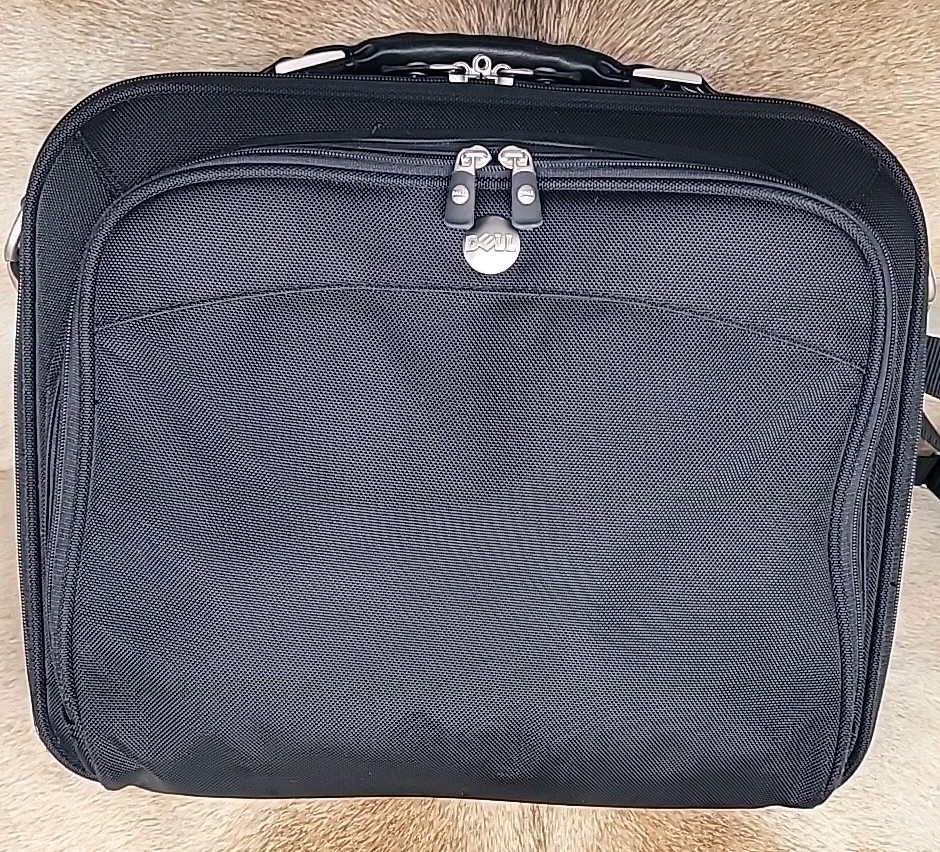 ​Dell Black Ballistic Nylon Laptop Briefcase Messenger Bag Business Travel Case