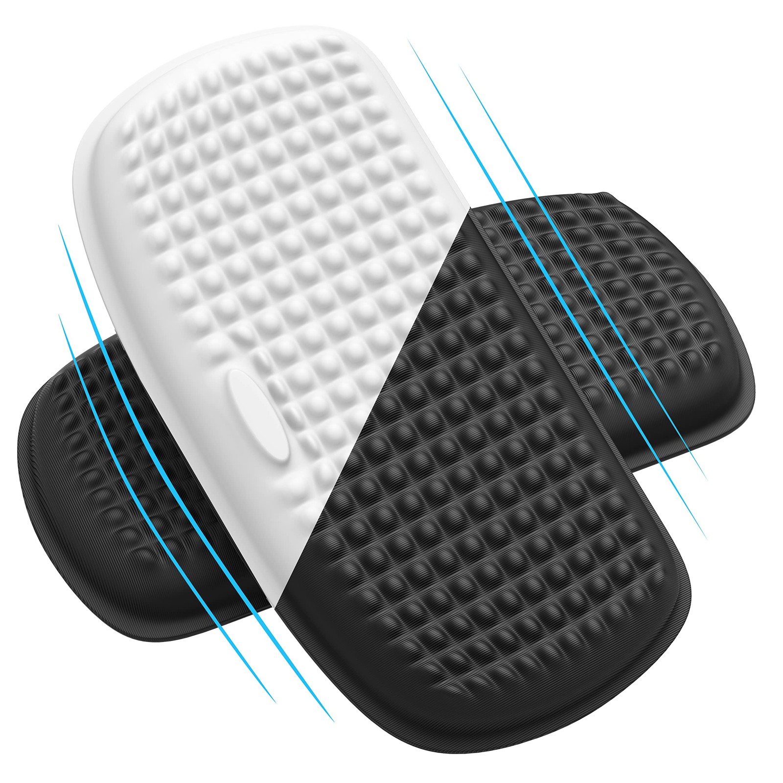 2 PCS Large Elbow Rest Pads for Desk Soft Memory Foam NonSlip Silicone