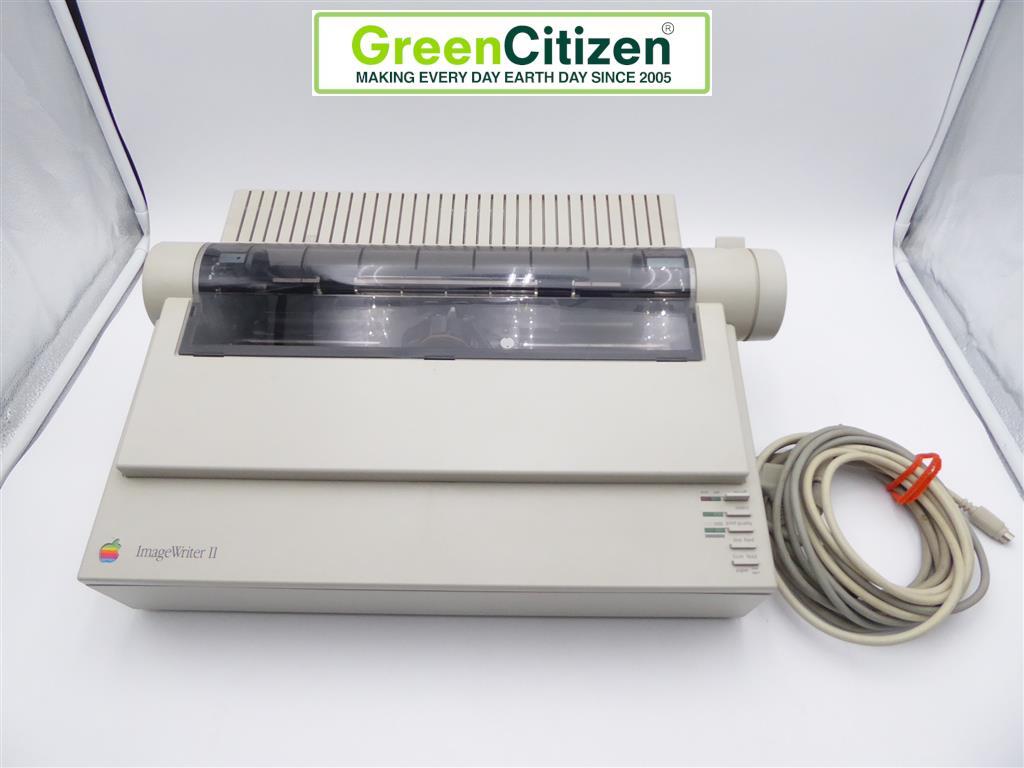 Apple ImageWriter II Dot Matrix Printer Powers On with Error Light