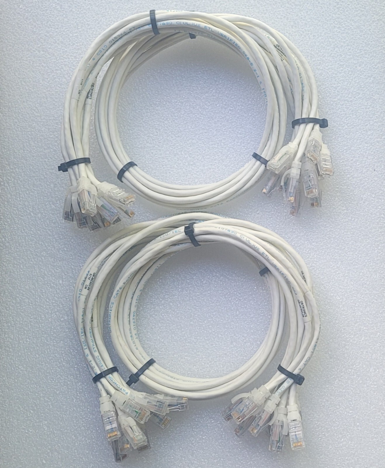 20-Legrand MC603-9 Clarity CAT6 Ethernet Cable Modular Patch Cord, 3 ft, White