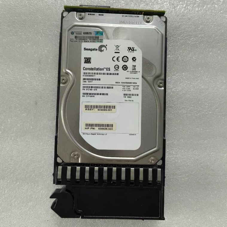 HP AW556A AW556B 601778-001 P2000 2TB 3G SATA 7.2K 3.5 inch MDL Hard Drive