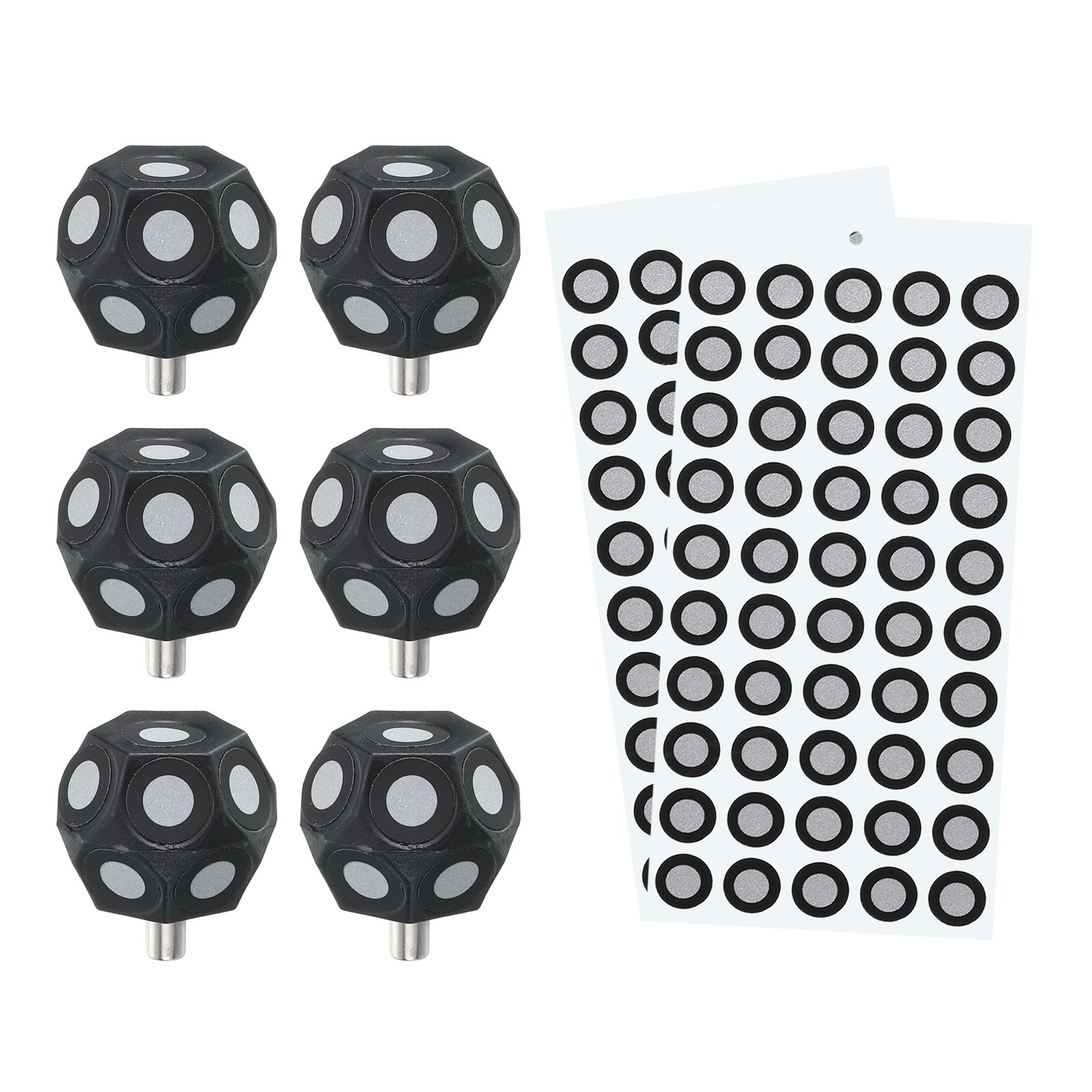 6Pcs 3D Magnetic Ball Marker with 100Pcs 6x10mm 3D Scanning Markers