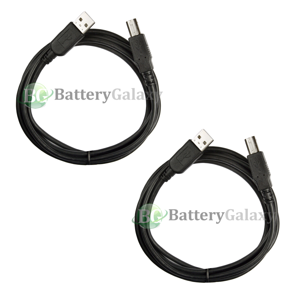 2x For HP CANON DELL BROTHER PRINTER SCANNER CABLE CORD USB 2.0 A-B 6FT NEW HOT