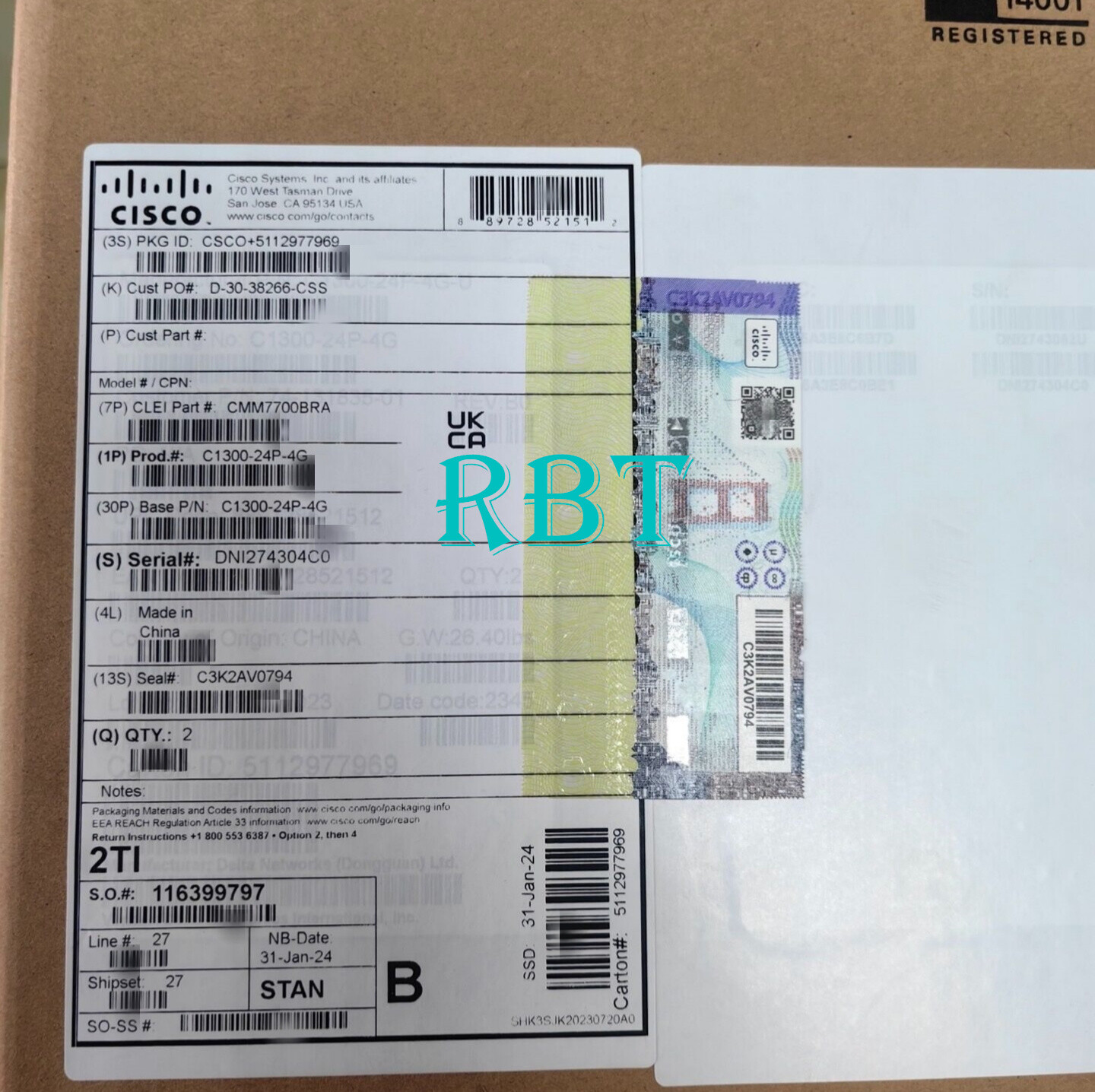 Cisco C1300-24P-4G switch brand new