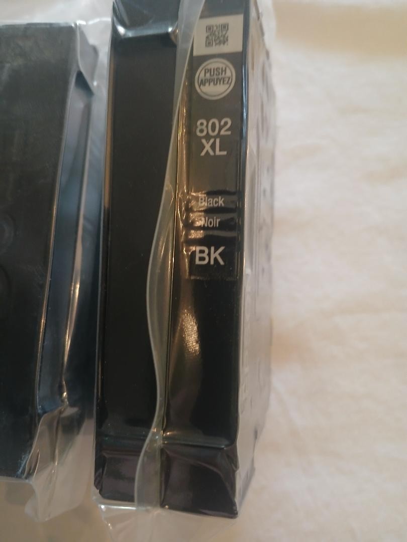 New Sealed Genuine Epson 802XL Black High-Yield Ink T802XL120 OEM 