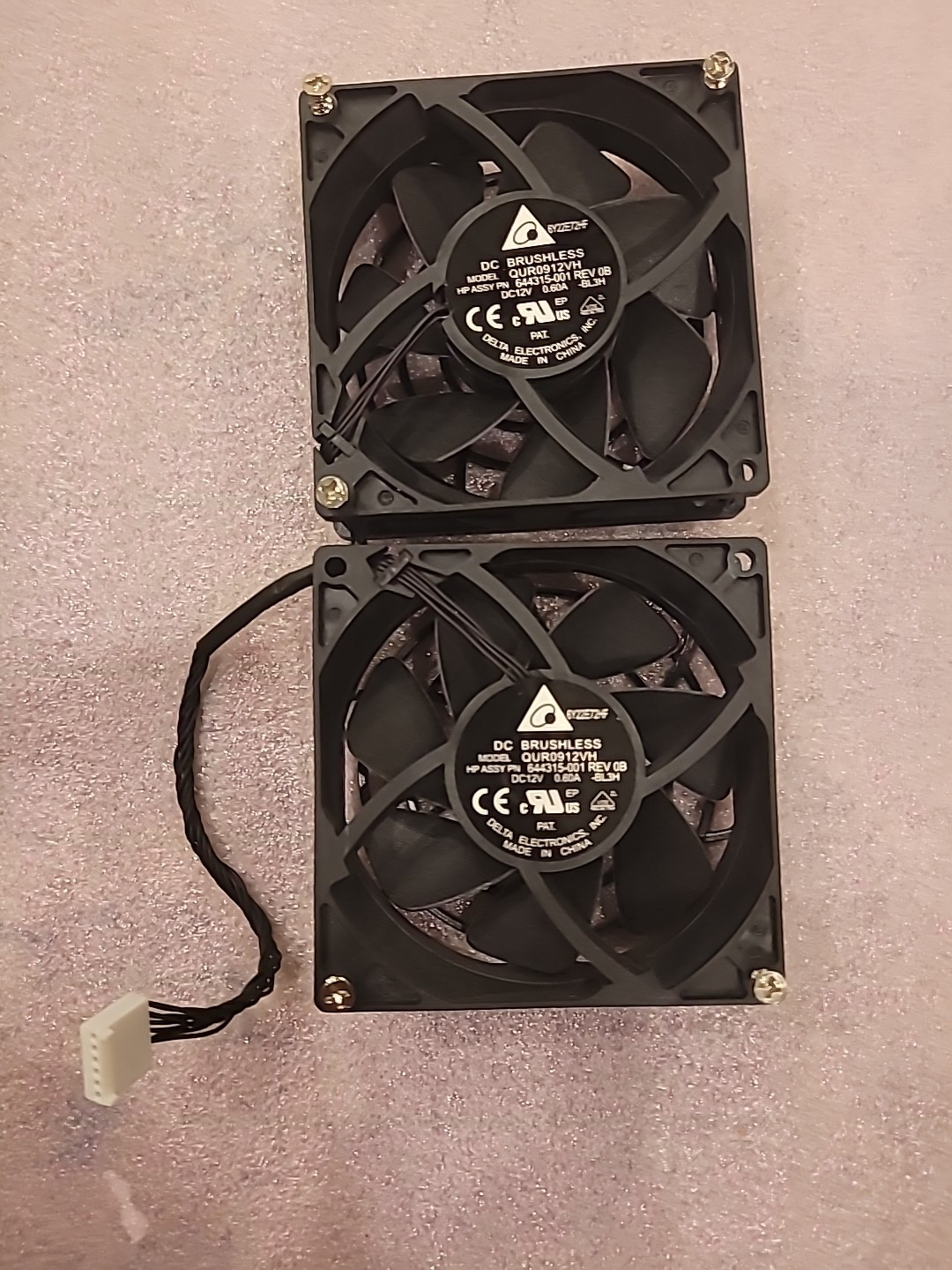 Genuine HP Z440 Z620 Z640 Z820 Z840 Dual 92mm 12VDC 6PIN Rear Fan 644315-001
