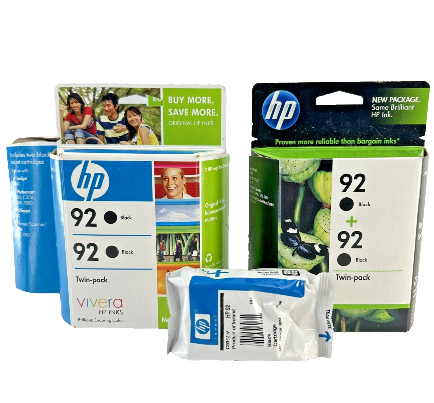 Genuine HP 92 Black Ink Lot (7 Cartridges) Expired OEM DeskJet 5420 5440