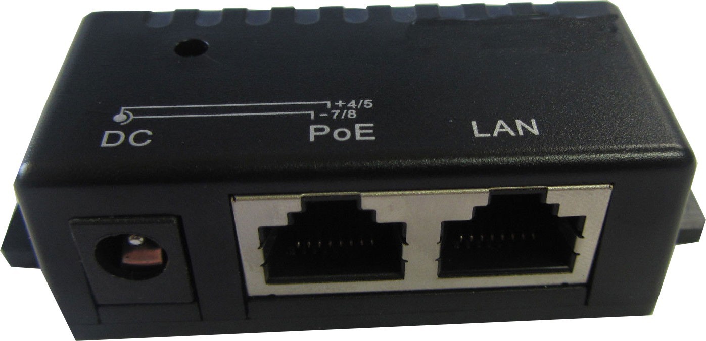 PoE Injector for VoIP,IP Camera,5v~48v use