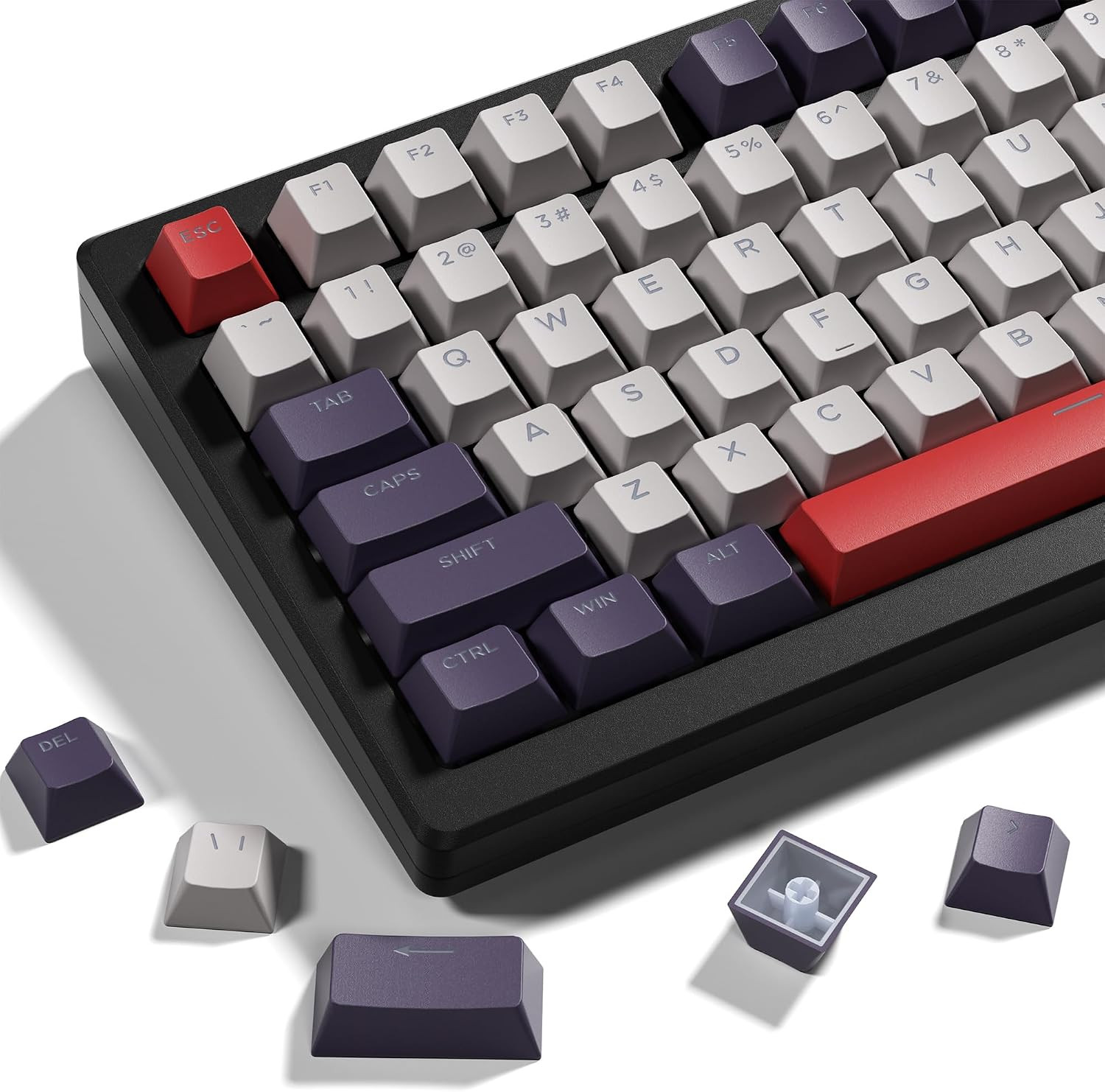 XVX Shine through Keycaps -133 Keys Cherry Profile Double Shot PBT Keycaps Compa