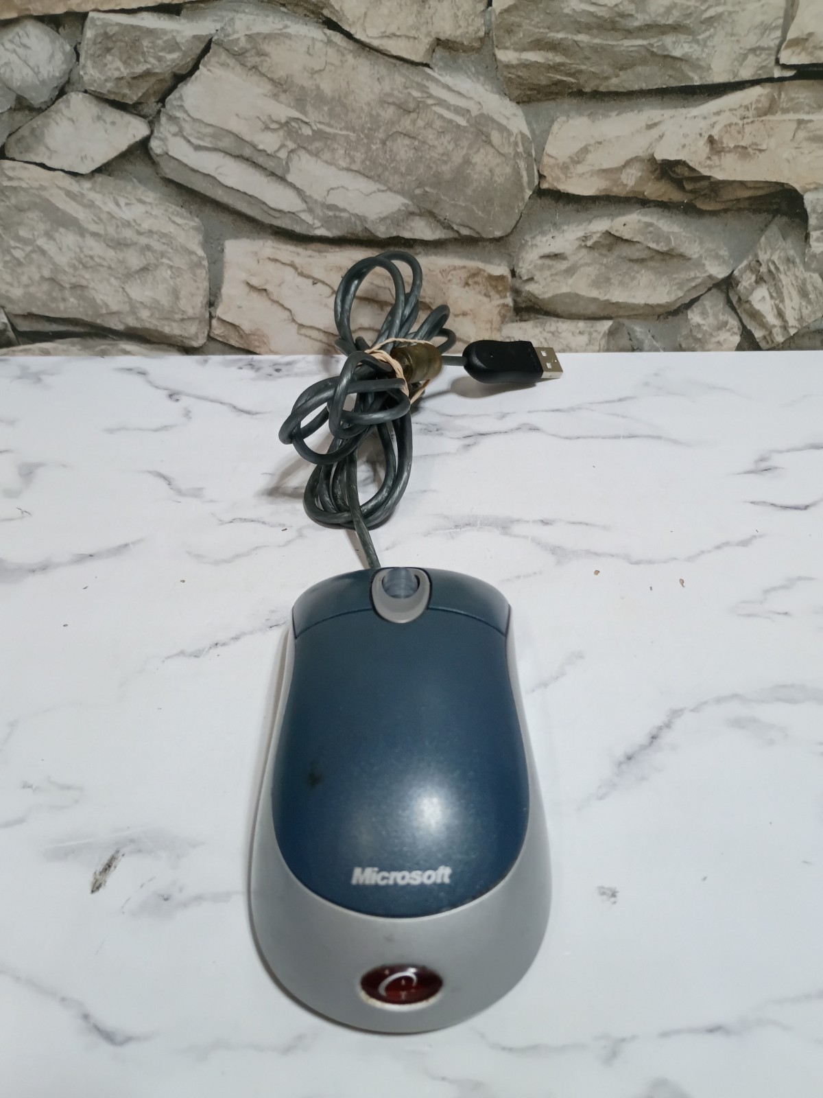 Microsoft Optical Mouse Blue USB and PS/2 Compatible Model X08-72983 