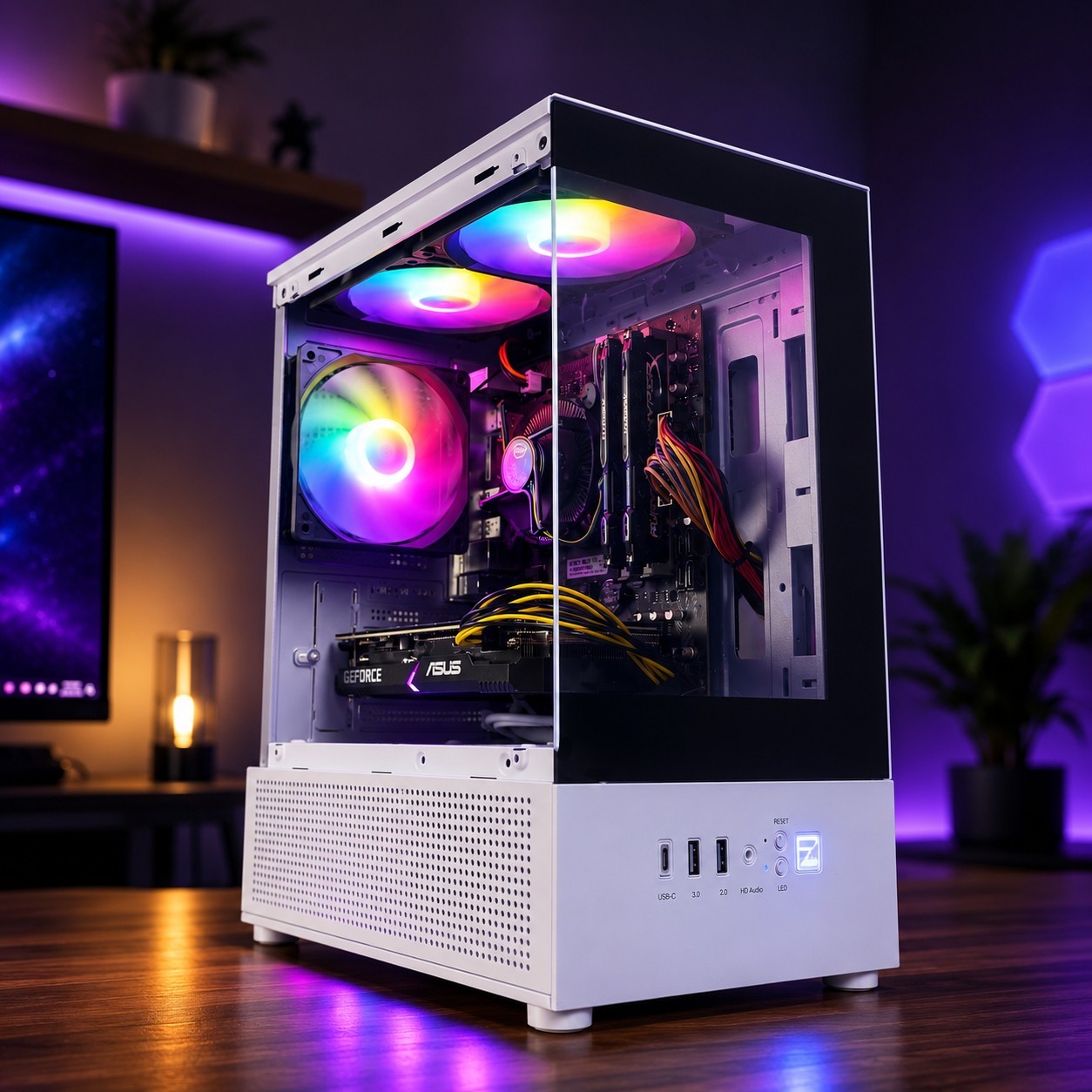 Custom Gaming PC RGB Desktop i7 PC 32 GB RAM 1TB SSD Nvidia GTX 1660 SUPER  W11
