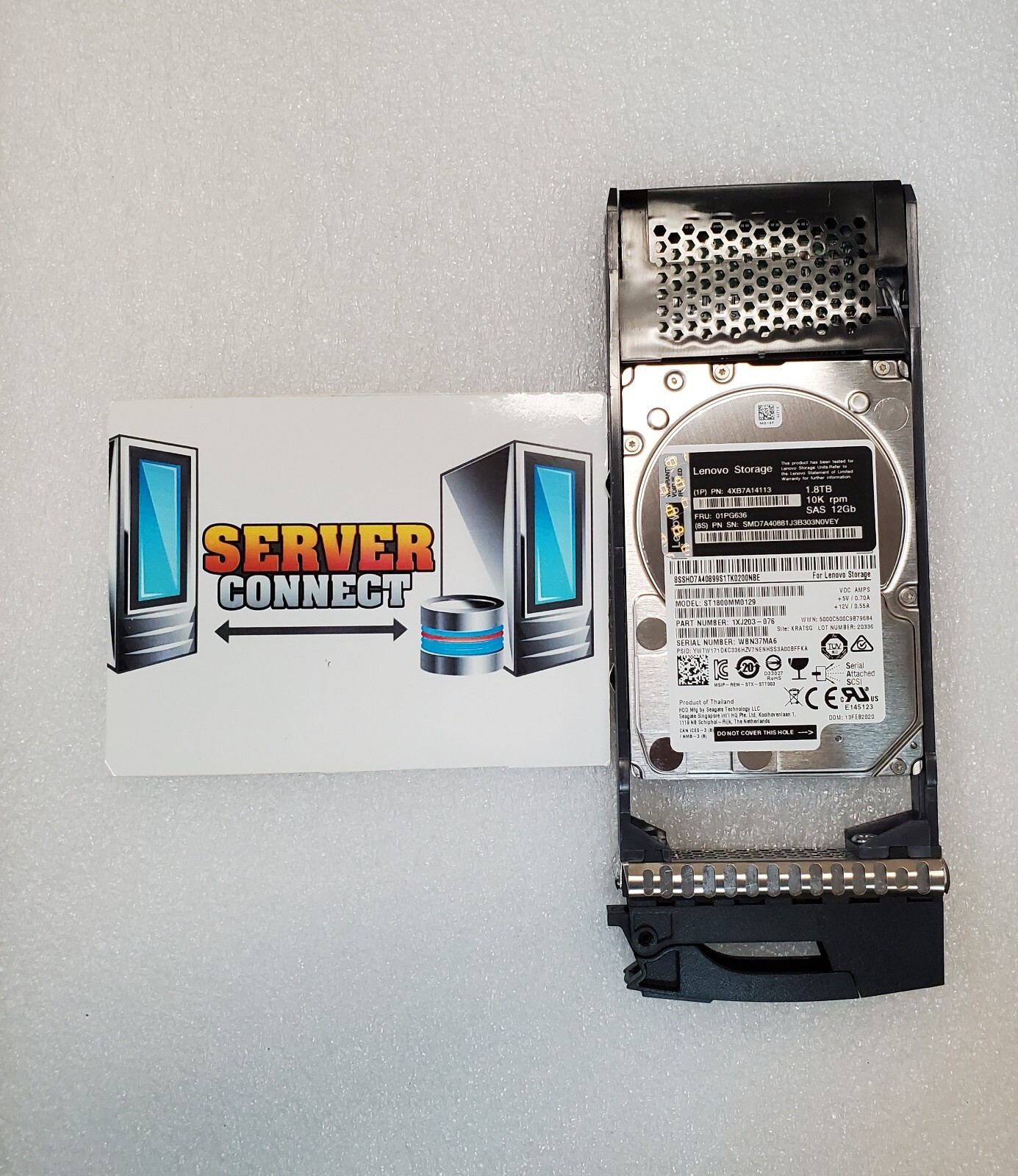 4XB7A14113 -- LENOVO 1.8TB 10K SAS 2.5" 12Gbps HDD -- 01PG636