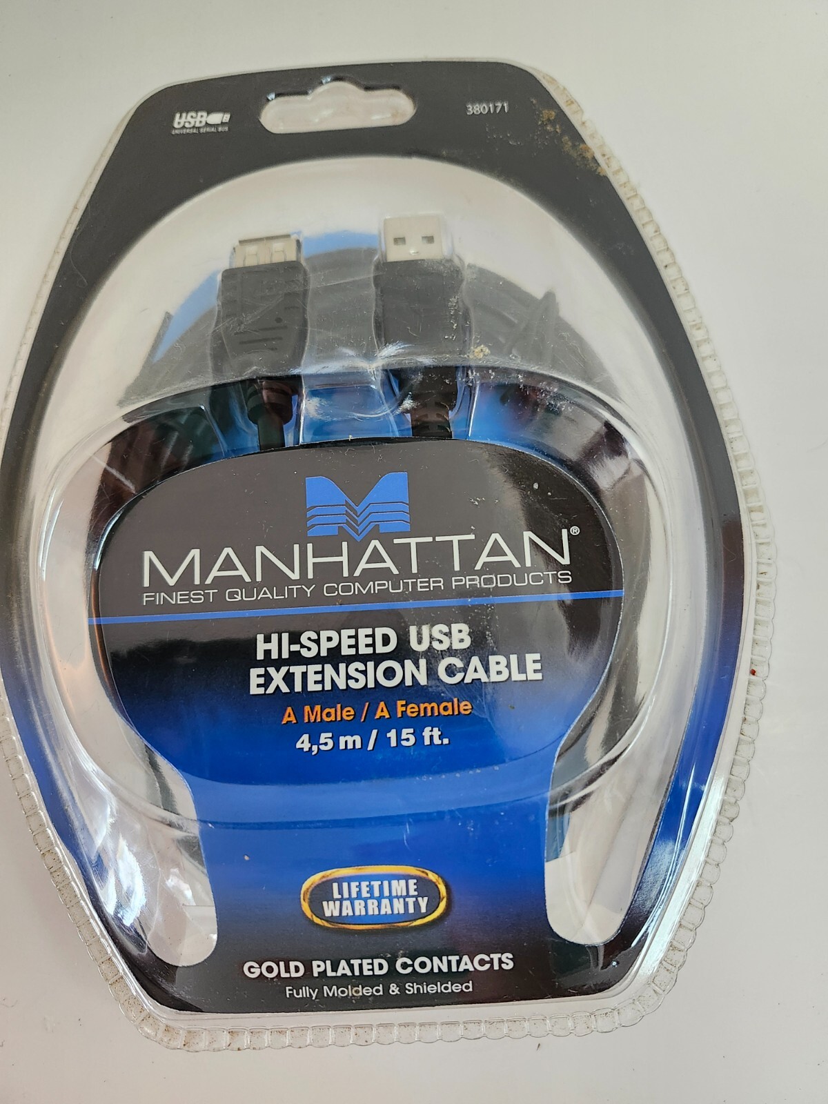 MANHATTAN Hi-Speed USB 2.0 Extension Cable 6ft, 10ft, 15ft - New