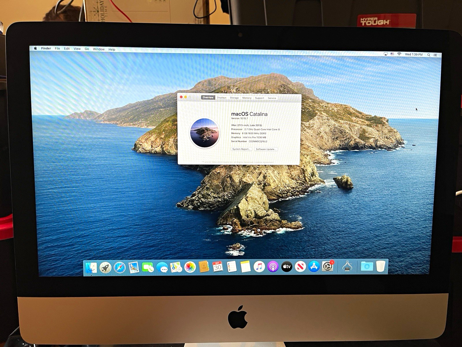 Apple iMac 21.5" (2019) 2.7GHz i5 8GB RAM 1TB macOS Catalina