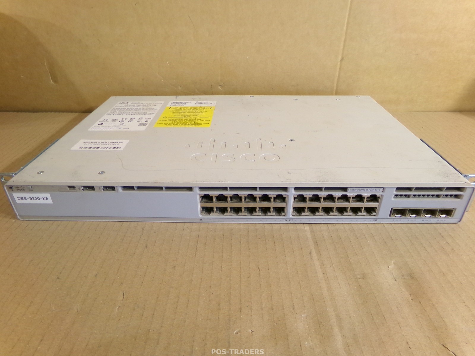 Cisco C9200L-24P-4G-E V01 24-Port PoE+ Gigabit Managed Switch - INCL PSU / RM